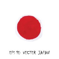Vector sign of japan flag