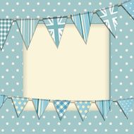 vintage bunting frame