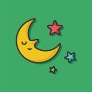 Space moon icon N4