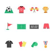 Flat Football icons