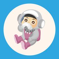 Space astronaut theme elements N4