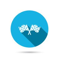 Crosswise racing flags icon Finishing symbol N5