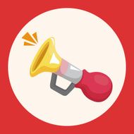 birthday horn theme elements