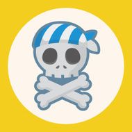 pirate skull theme elements