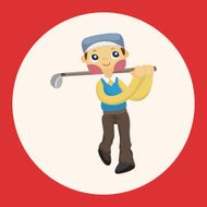 golf equipment theme elements N18