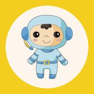 Space astronaut theme elements N8