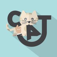 Cat Typography Design