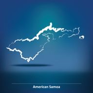 Doodle Map of American Samoa N2