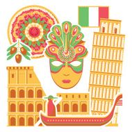 Set of the symbols Italy