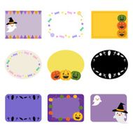 Halloween decorative frame set