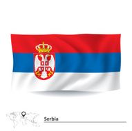 Flag Of Serbia N2