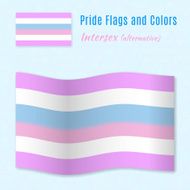 Intersex pride flag with correct color scheme