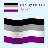 Asexual pride flag with correct color scheme