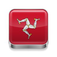 Metal icon of Isle Man
