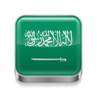 Metal icon of Saudi Arabia