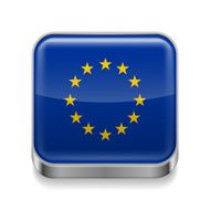 Metal icon of EU