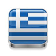 Metal icon of Greece