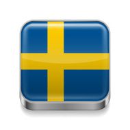 Metal icon of Sweden