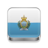 Metal icon of San Marino