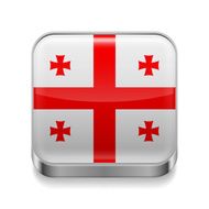 Metal icon of Georgia