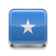 Metal icon of Somalia