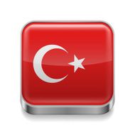 Metal icon of Turkey