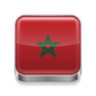 Metal icon of Morocco