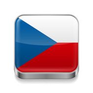 Metal icon of Czech Republic