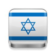 Metal icon of Israel