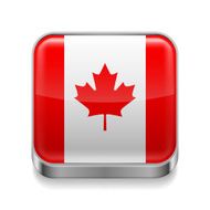 Metal icon of Canada