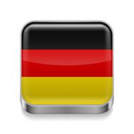 Metal icon of Germany