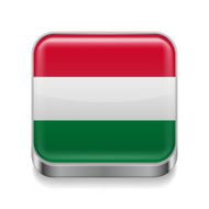 Metal icon of Hungary