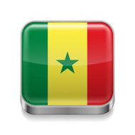 Metal icon of Senegal