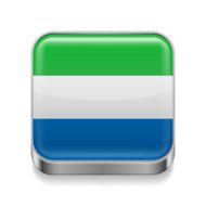 Metal icon of Sierra Leone