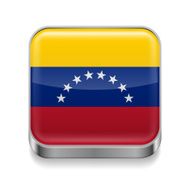 Metal icon of Venezuela