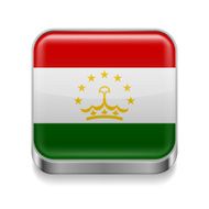 Metal icon of Tajikistan