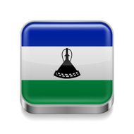 Metal icon of Lesotho