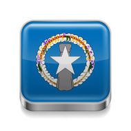 Metal icon of Northern Mariana Islands