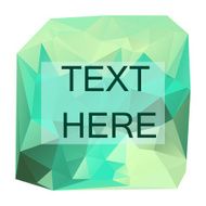 vector polygonal label for text N4