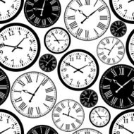Clock Seamless Pattern N2