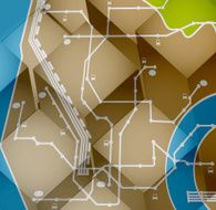 3d levels map illustration design unique graphic