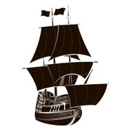 Silhouette sailboat