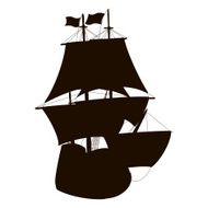 Silhouette sailboat N2