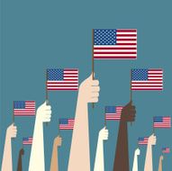 USA America Flag Concept
