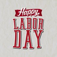 Happy Labor Day Label