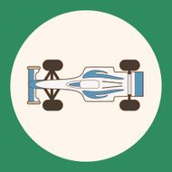racing car theme elements vector eps