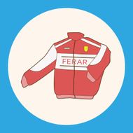 racing coat theme elements vector eps