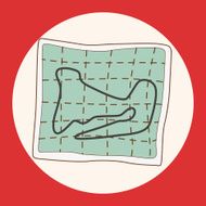 racing map theme elements vector eps