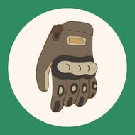 racing glove theme elements vector eps