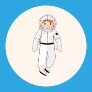 Space Astronaut theme elements vector eps10 N2